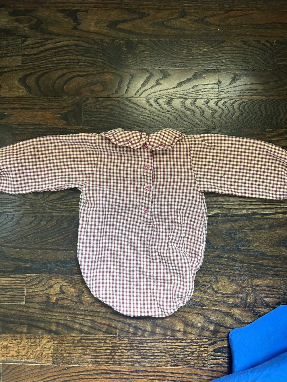 Zara Purple and Cream Gingham Baby Shirt